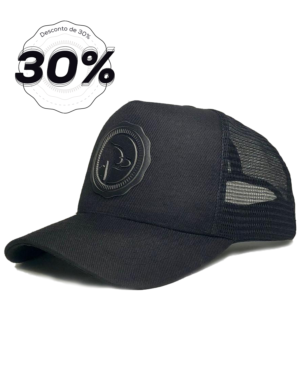 Boné Trucker Preto